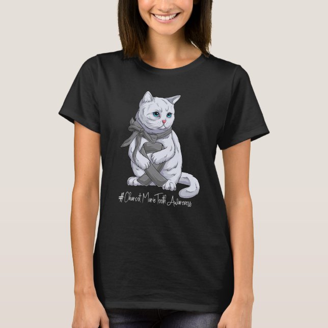 National Charcot Marie Tooth Awareness Month Gray  T-Shirt (Front)
