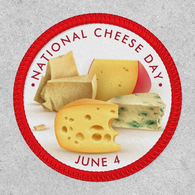 National Cheese Day Button Patch (Front)