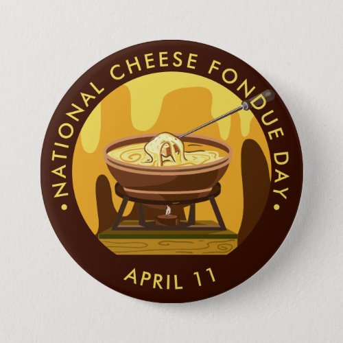 National Cheese Fondue Day Button