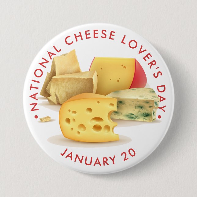 National Cheese Lover’s Day Button (Front)