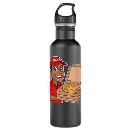 National cheese pizza day Pizza month Stainless Steel Water Bottle