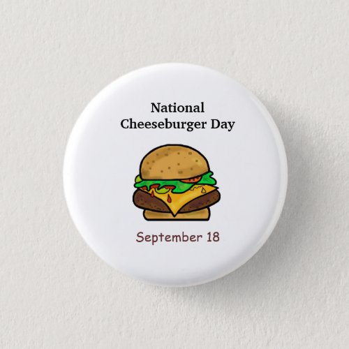 National Cheeseburger Day Buttons