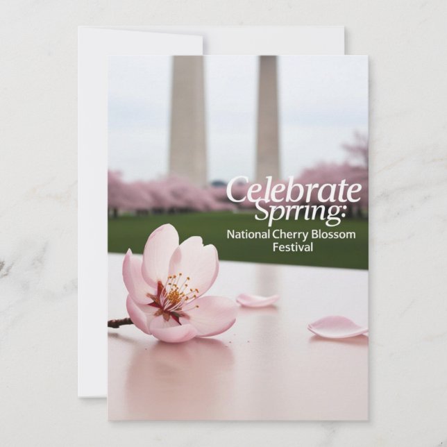 National Cherry Blossom Festival card, Invitation (Front)