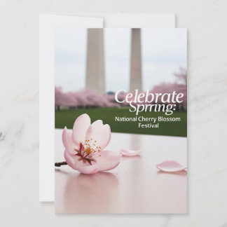 National Cherry Blossom Festival card, Invitation