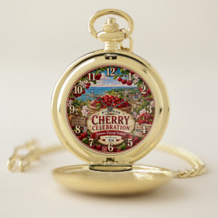 National Cherry Festival Michigan Cherry Pocket Watch