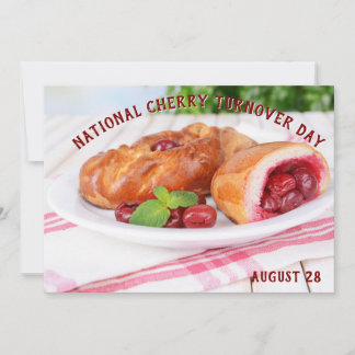 National Cherry Turnover Day Invitation