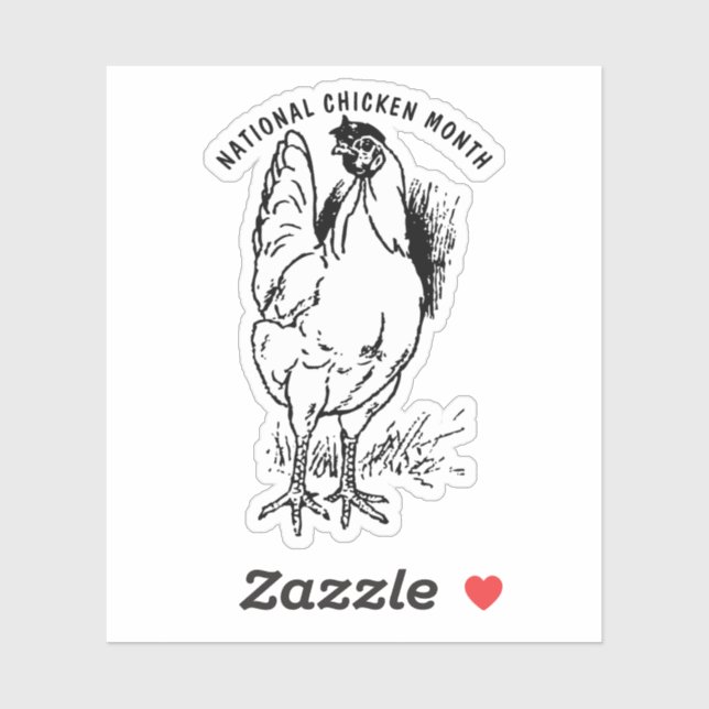 National Chicken Month Sticker (Sheet)