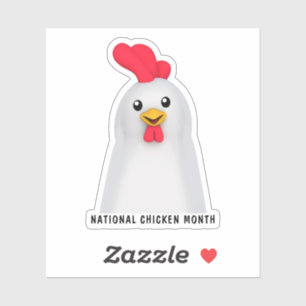 National Chicken Month Sticker