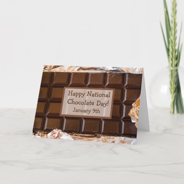 National Chocolate Day February 9th Card (Front)
