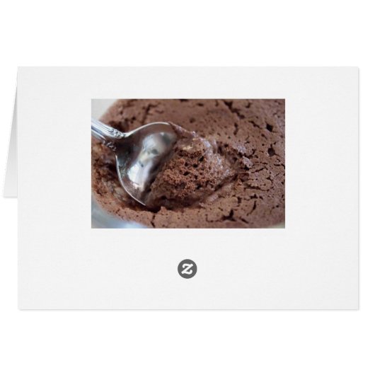 National Chocolate Mousse Day April 3rd Card (Back Horizontal)