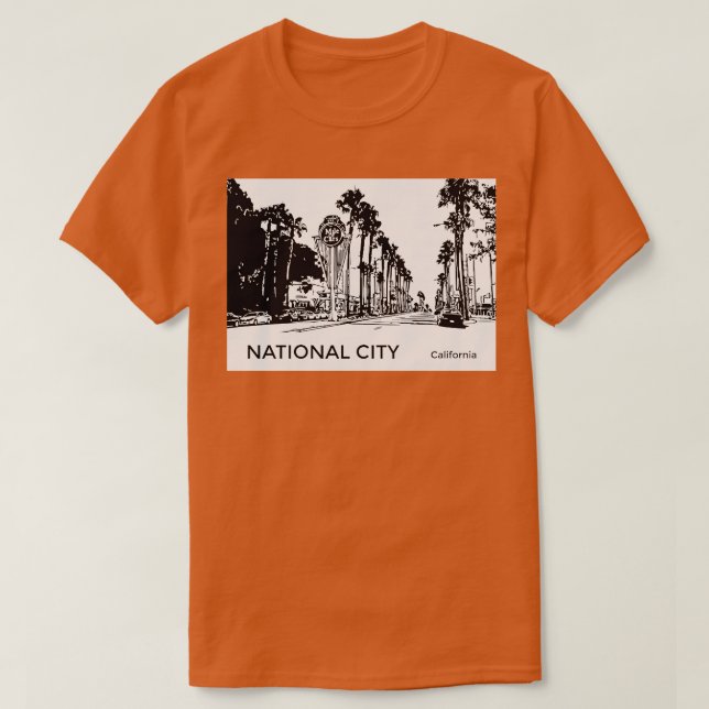 National City California TShirt (Design Front)