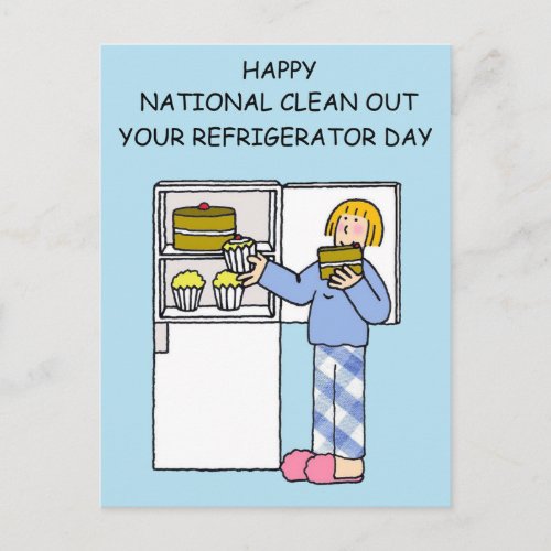 National Clean Out Your Refrigerator Day November Postcard