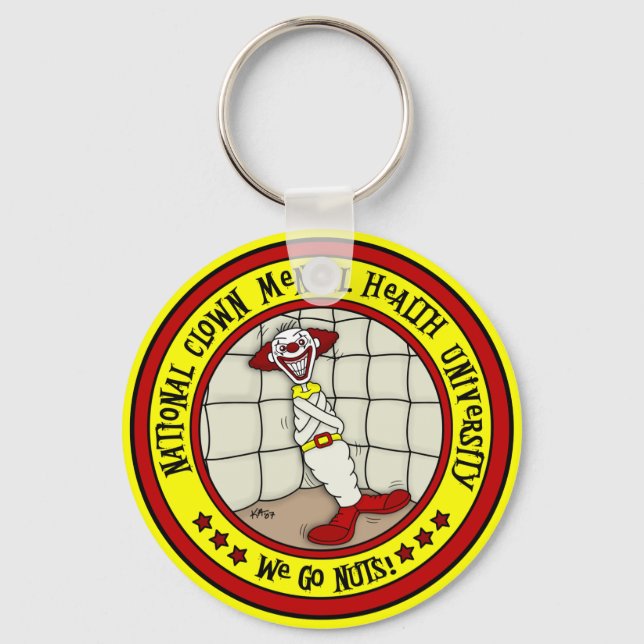 National Clown Mental Health University Keychain (Front)