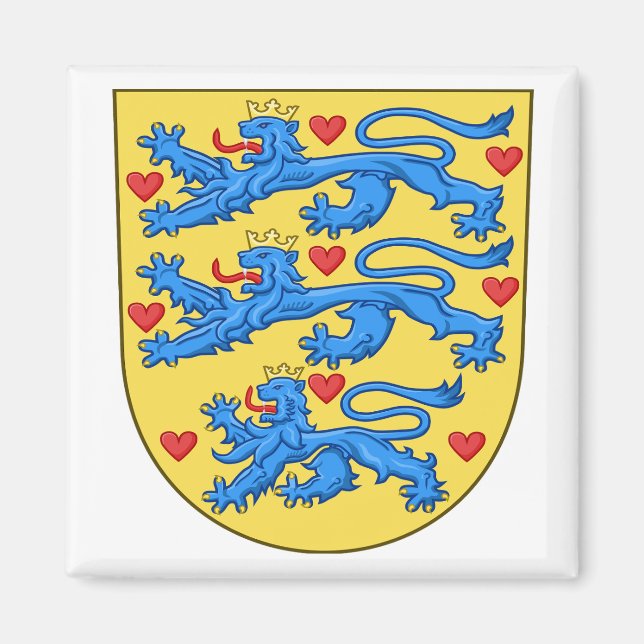 National Coat of arms of Denmark (no crown) Magnet (Front)