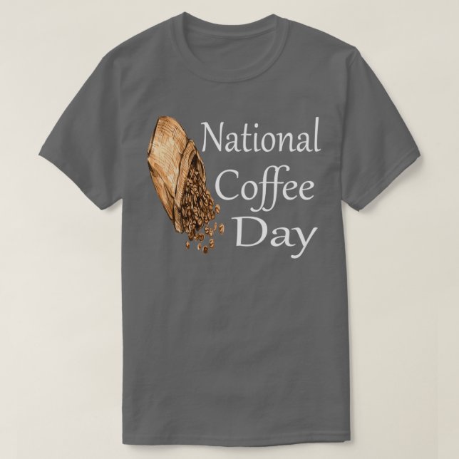 National Coffee Day T-Shirt (Design Front)