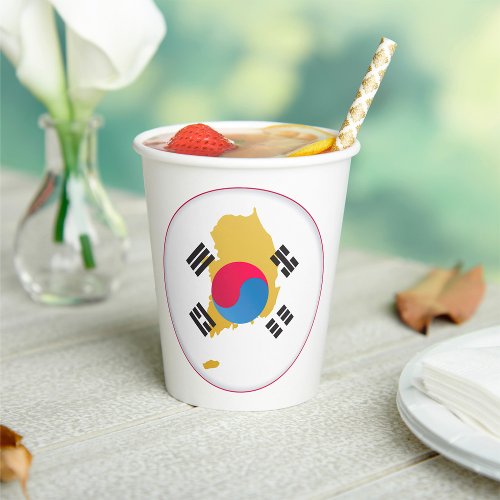 National Colours Of South Korea Paper Cups