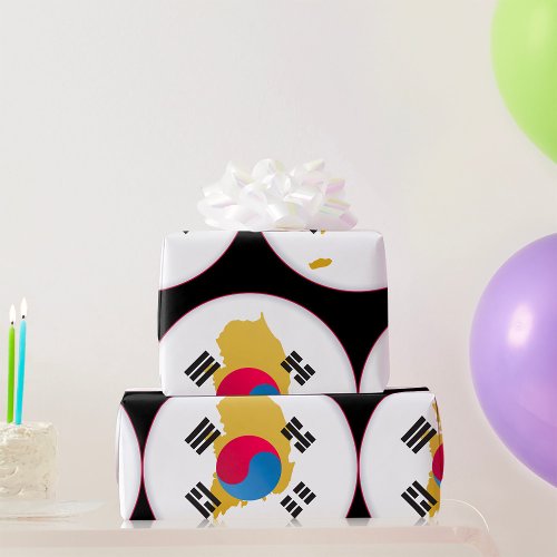 National Colours Of South Korea Wrapping Paper
