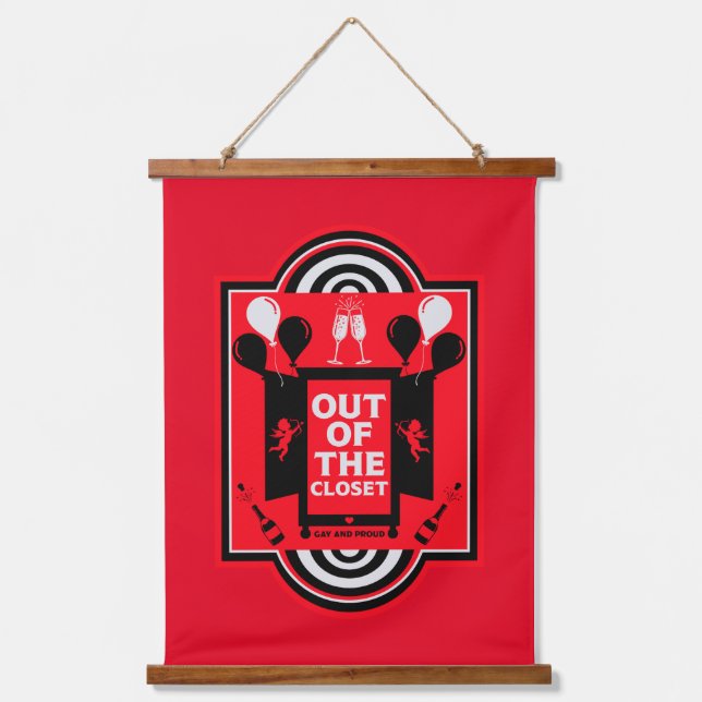 National Coming Out Day NCOD Hanging Tapestry (Front)