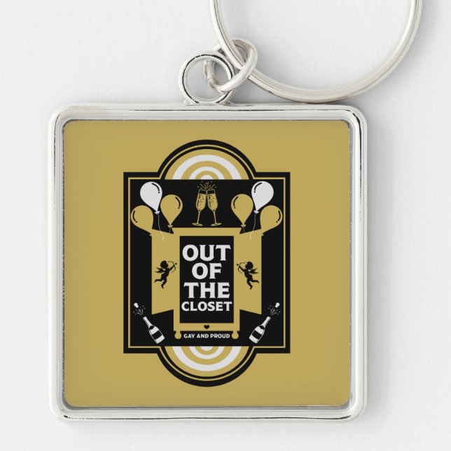 National Coming Out Day NCOD Keychain (Front)