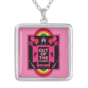 National Coming Out Day NCOD Silver Plated Necklace