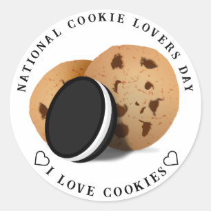 National Cookie Day Classic Round Sticker