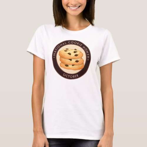 National Cookie Month chocolate chip cookies T_Shirt