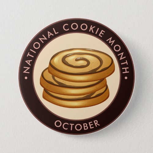 National Cookie Month vanilla chocolate swirl Button