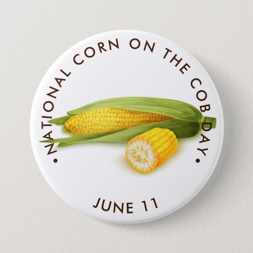 National Corn on the Cob Day Button