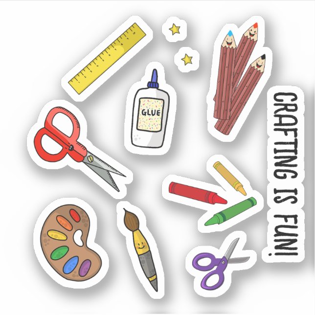 National Crafting Month Sticker (Front)