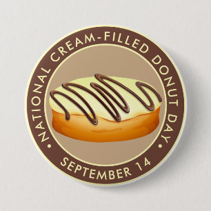 National Cream-Filled Donut Day Button