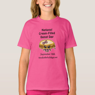 National Cream-Filled Donut Day - September 14th b T-Shirt