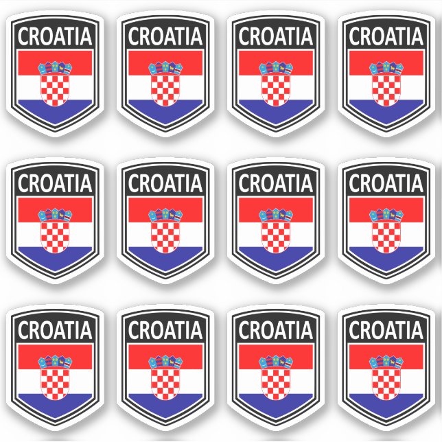 National - Croatia Sticker (Front)
