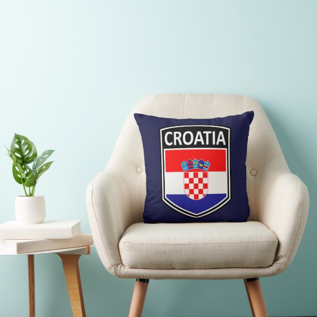National - Croatia Throw Pillow (Chair)
