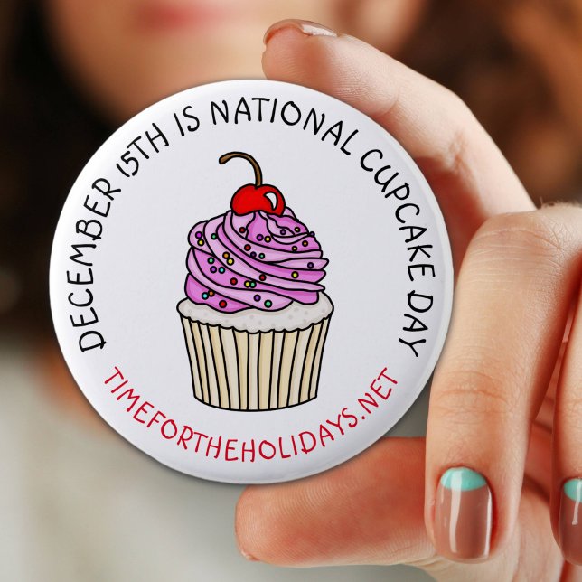 National Cupcake Day December 15th   Button (Creator Uploaded)