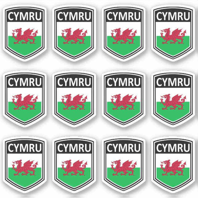 National - Cymru Sticker (Front)
