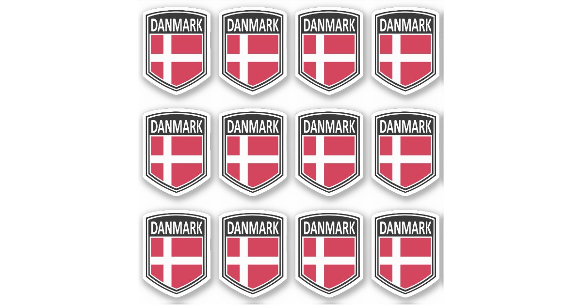 Denmark Meme Sticker National - Danmark Sticker | Zazzle