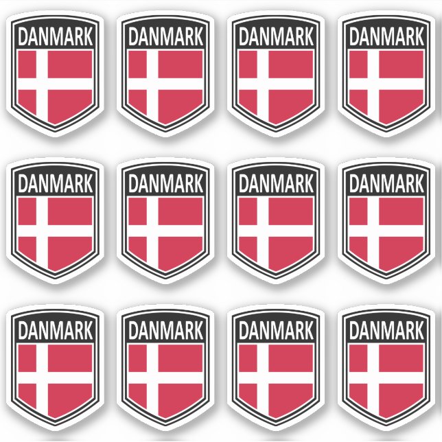 National - Danmark Sticker (Front)