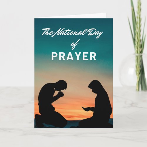 National Day of Prayer Prayers at Sunrise Card