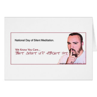 National Day of Silent Meditation Reminder (NDSM3) Cards