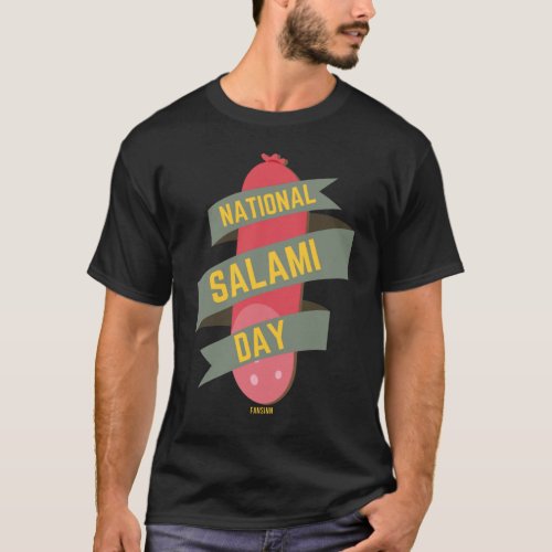 National Day salami sausage Italy Pizza T_Shirt