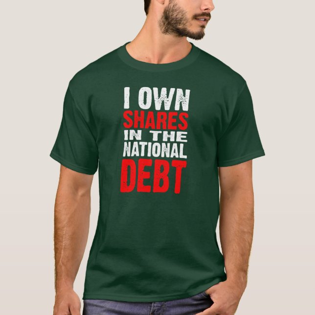 National Debt (dark) - Customized T-Shirt (Front)