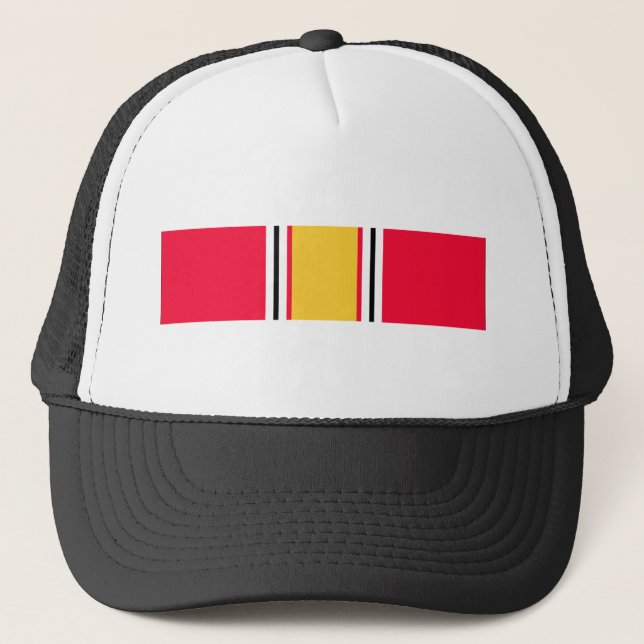 National Defense Service Ribbon Trucker Hat (Front)