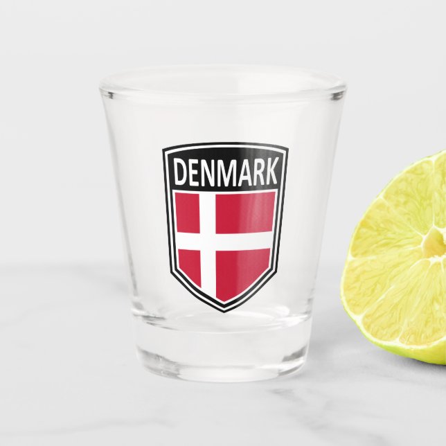 National - Denmark Shot Glass (Front)