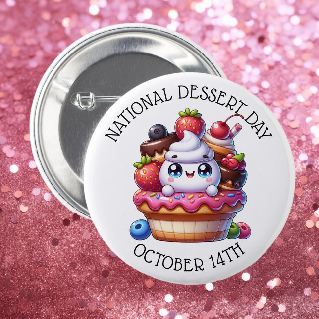 National Dessert Day October 14th Button (Creator Uploaded)