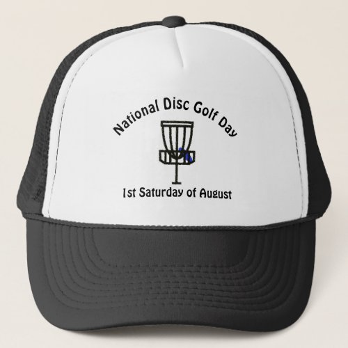 National Disc Golf Day Trucker Hat