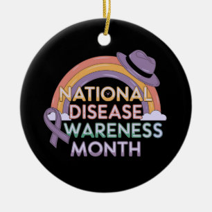 National Disease Awareness Month Stand Together Ceramic Ornament