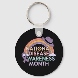 National Disease Awareness Month Stand Together Keychain