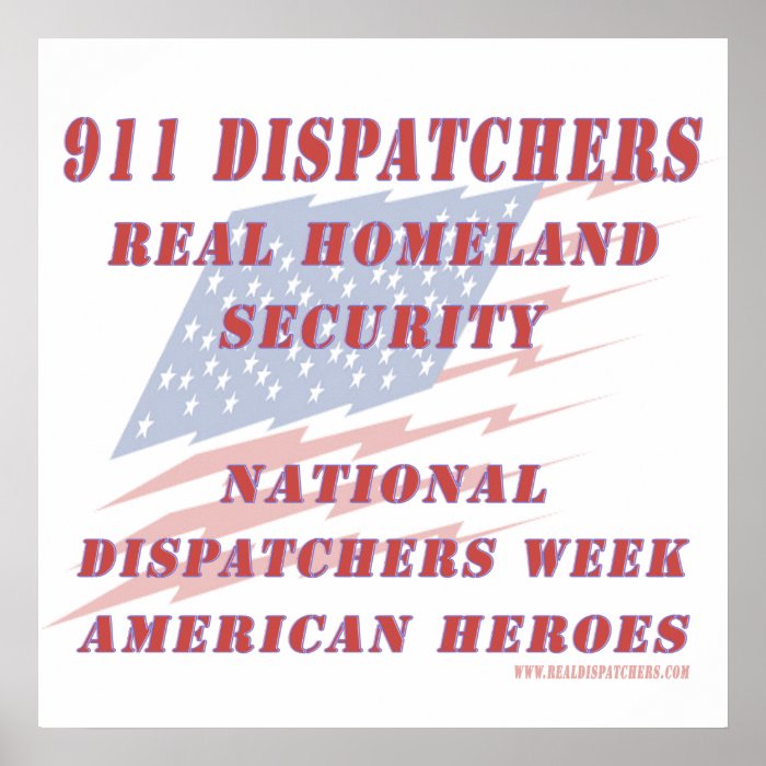 National Dispatchers Week American Heroes Print