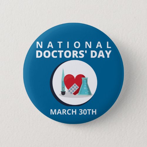 National Doctors Day Button
