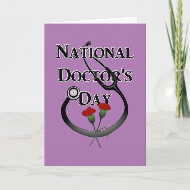 National  Doctor's Day Card (Front)
